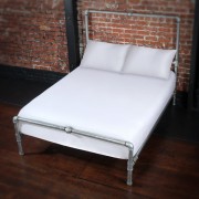 Image of White sheet and pillows on a bed illustrating the post white sheets now available
